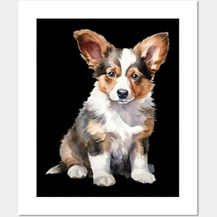 Puppy Cardigan Welsh Corgi Posters and Art